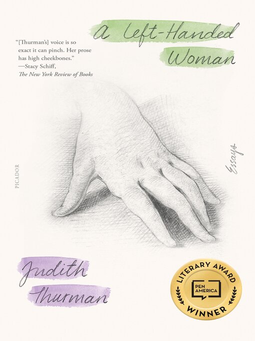 Title details for A Left-Handed Woman by Judith Thurman - Wait list